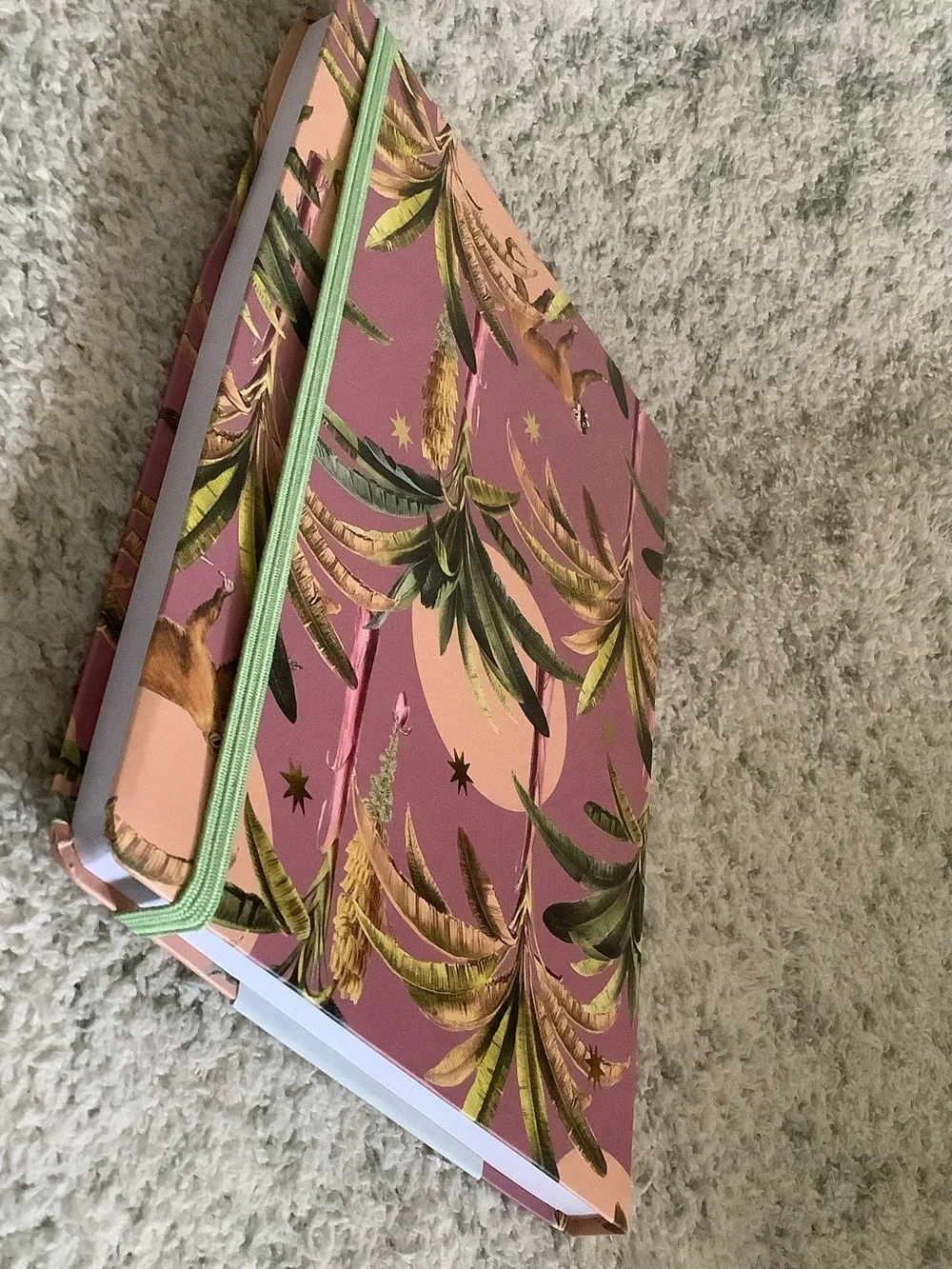 Tropical Monkeys Palm Trees Journal Notebook Bullet Journal NWT 176 dotted pages